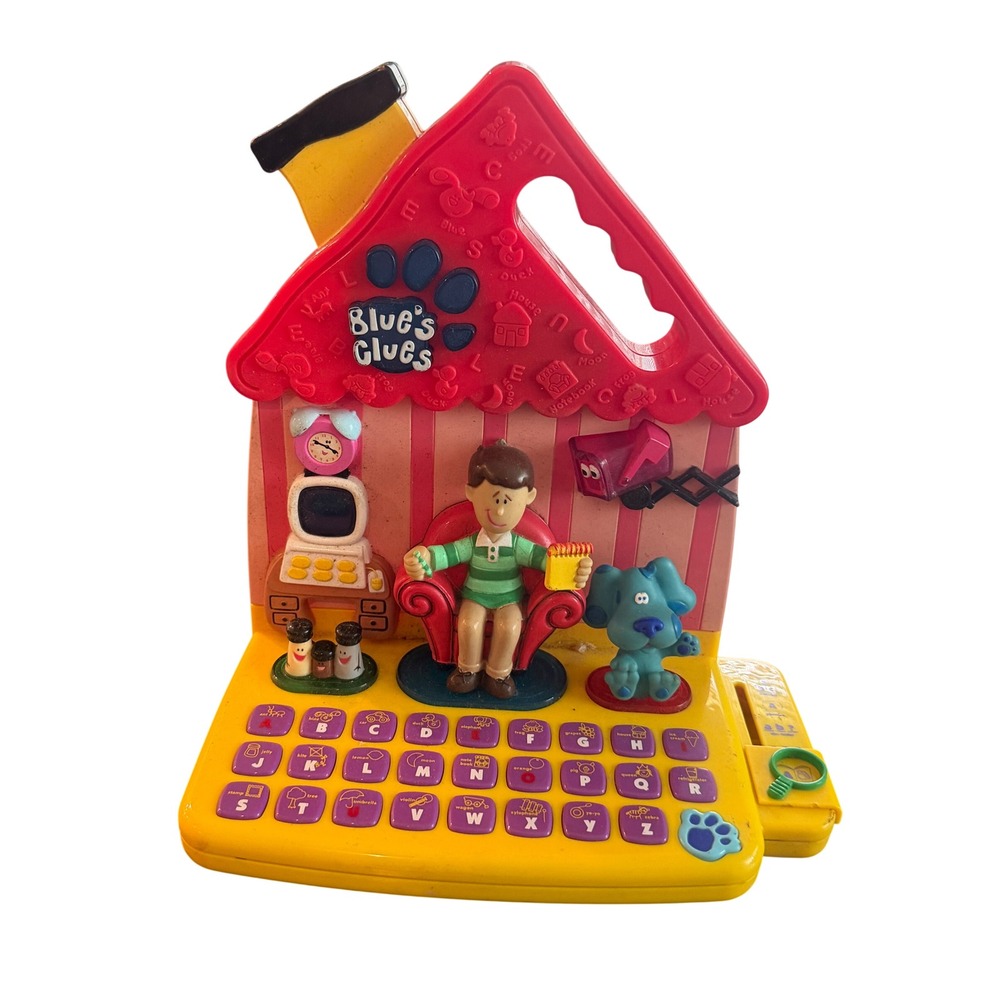 Vintage Blues Clues Steve Thinking Chair Alphabet Learning Toy House Phonics